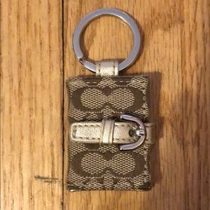 Coach photo book keychain